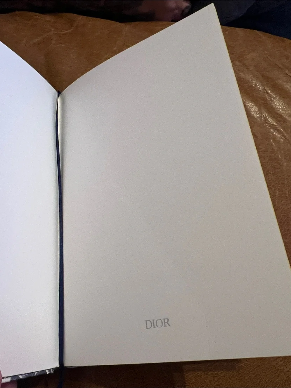 Designer like Dior Black & White Toile Hardcover Notebook with Gold Logo